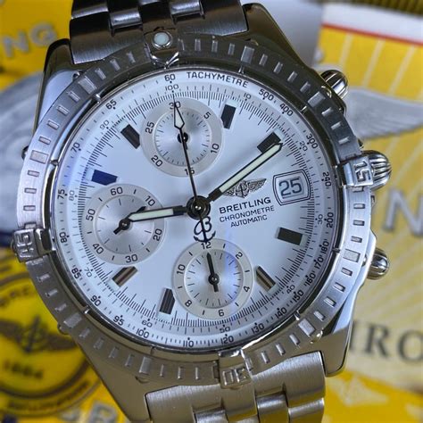 breitling chronomat a13352 on wrist|breitling chronometer for sale.